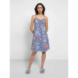 Dreamz by Pantaloons Colony Blue Printed Sleep Tee-picture-17