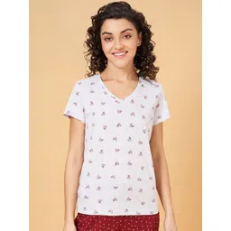 Dreamz by Pantaloons Conversational Printed Cotton Lounge Tshirts-picture-40