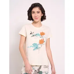 Dreamz By Pantaloons Cream Cotton Relaxed Fit Printed Top-picture-29