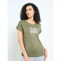 Dreamz By Pantaloons Deep Lichen Green Regular Fit Printed T-Shirt-picture-32