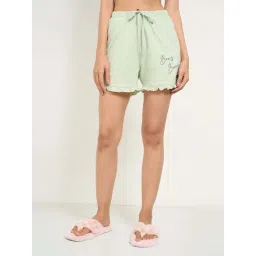 Dreamz By Pantaloons Green Cotton Comfort Fit Printed Shorts-picture-15