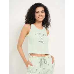Dreamz By Pantaloons Green Cotton Comfort Fit Printed Sleepwear Top-picture-30