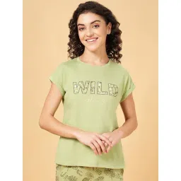 Dreamz by Pantaloons Green Cotton Printed T-Shirt-picture-25