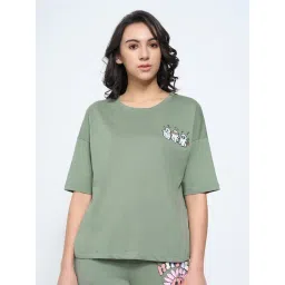 Dreamz By Pantaloons Green Relaxed Fit Printed T-Shirt-picture-40