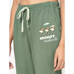 Dreamz by Pantaloons Green Solid Pyjama image 5