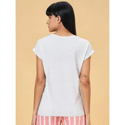 Dreamz by Pantaloons Grey Printed T-Shirt image 2