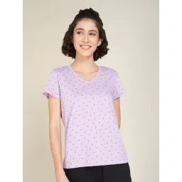Dreamz by Pantaloons Lilac Breeze Print Sleepwear T-shirt-picture-47