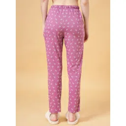 Dreamz by Pantaloons Lilac Cotton Printed Pyjamas image 2