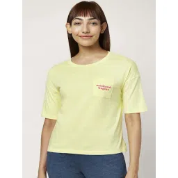 Dreamz by Pantaloons Lime Yellow Cotton Printed T-Shirt-picture-44
