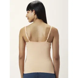 Dreamz by Pantaloons Navy & Beige Cotton Camisoles - Pack Of 2 image 5