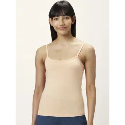 Dreamz by Pantaloons Navy & Beige Cotton Camisoles - Pack Of 2 image 4