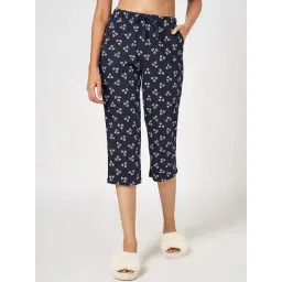 Dreamz By Pantaloons Navy Cotton Comfort Fit Print Capris-picture-18
