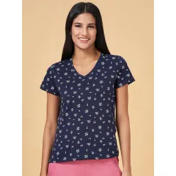 Dreamz by Pantaloons Navy Cotton Printed Top-picture-37