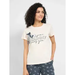 Dreamz By Pantaloons Off White Cotton Comfort Fit Printed T-Shirt-picture-39