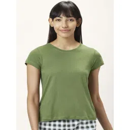 Dreamz by Pantaloons Olive Green Cotton Top-picture-13