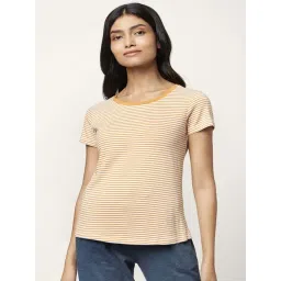 Dreamz by Pantaloons Orange Cotton Striped Top-picture-33