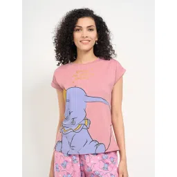 Dreamz By Pantaloons Pink Cotton Comfort Fit Printed T-Shirt-picture-29