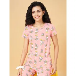 Dreamz by Pantaloons Pink Cotton Printed T-Shirt-picture-40