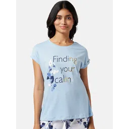 Dreamz by Pantaloons Printed Cotton Lounge T-shirt-picture-11