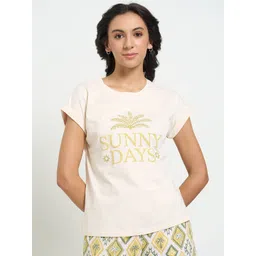 Dreamz by Pantaloons Printed Pure Cotton Lounge T-Shirt-picture-18