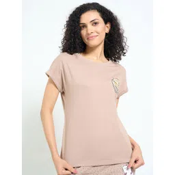 Dreamz by Pantaloons Printed Pure Cotton Round Neck Lounge T-Shirts-picture-20