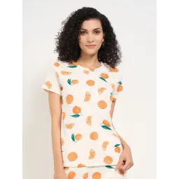 Dreamz By Pantaloons Pristine Cotton Boxy Fit Printed Nightwear T-Shirt-picture-42