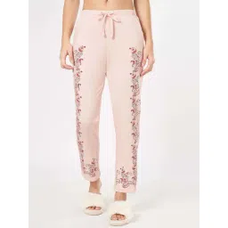 Dreamz By Pantaloons Rose Quartz Cotton Relaxed Fit Pyjamas-picture-43