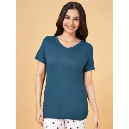 Dreamz by Pantaloons Teal Blue Cotton T-Shirt-picture-17