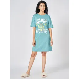 Dreamz By Pantaloons Turquoise Cotton Comfort Fit Sleepwear robes-picture-33