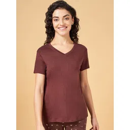 Dreamz by Pantaloons V-Neck Cotton Lounge Tshirts-image-28