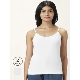 Dreamz by Pantaloons White Camisoles - Pack Of 2-picture-46