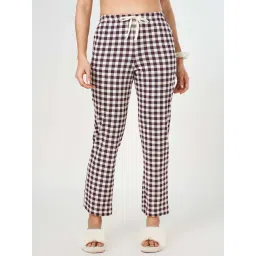 Dreamz by Pantaloons White Cotton Chequered Pyjama-picture-43