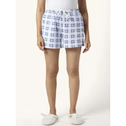 Dreamz by Pantaloons White Cotton Chequered Shorts-picture-20