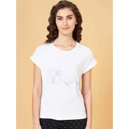 Dreamz by Pantaloons White Cotton Printed T-Shirt-picture-30