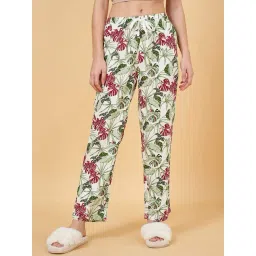 Dreamz by Pantaloons White Floral Print Pyjamas-picture-36