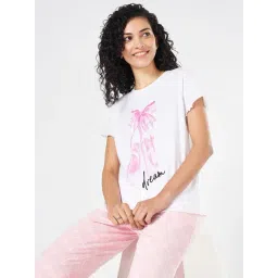 Dreamz by Pantaloons White Graphic Top-picture-24