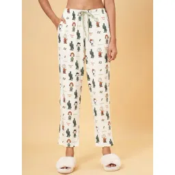 Dreamz by Pantaloons White Print Pyjama-picture-29