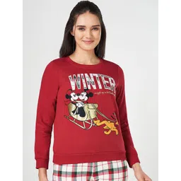 Dreamz by Pantaloons Women Cotton Printed Lounge Tshirts-picture-34