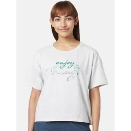 Dreamz by Pantaloons Women Typography Printed Cotton Lounge T-Shirt-picture-36