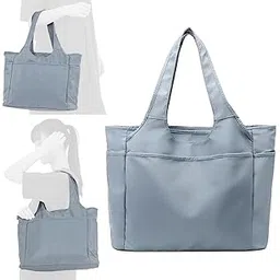 DREI Diaper Bag, Large Capacity x 6 Pockets, Neat Storage, Portable, Daily Use, Water Repellent, Stylish Coordination, Blue-picture-37