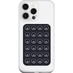 drenza™ Suction Phone Case - Anti-Slip Silicone Back Cover Multipurpose Hands-Free Sticky Pads for Phone Case Mount for Selfies Videos Mirror Shower & More (Black)-picture-11