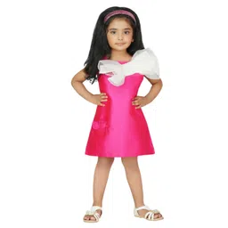 Dress My Angel Girls Pink A-Line Bow Party Dresses image 1
