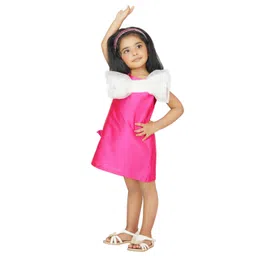Dress My Angel Girls Pink A-Line Bow Party Dresses image 3