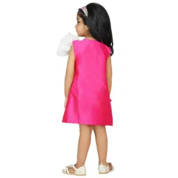 Dress My Angel Girls Pink A-Line Bow Party Dresses image 2