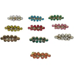 dress to match Charming Kundan Saree Pin Women Pack of 5 - Assorted-picture-15
