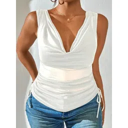 dressberry curve DressBerry Women Curve Cowl Neck Top-picture-11