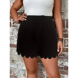 dressberry curve DressBerry Women Regular Fit Mid-Rise Regular Shorts-picture-13