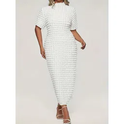 dressberry curve DressBerry Women Striped Maxi Dress-picture-12