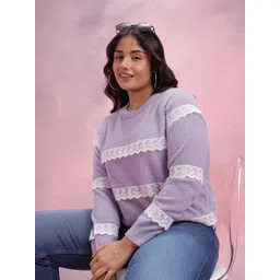 DressBerry Curve Lace Inserts Pullover-picture-22