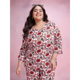Dressberry Curve Plus Size Printed Co-Ords-picture-39